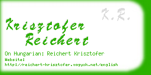 krisztofer reichert business card
